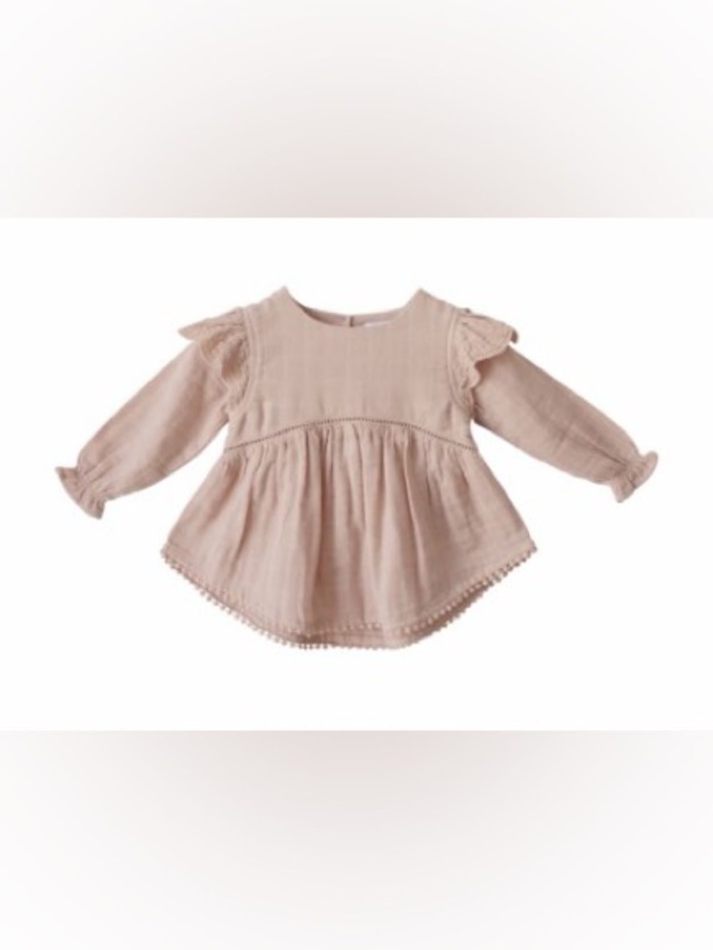 Jamie Kay Olive Blouse in Rose 6-12M